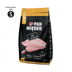 Pan Mięsko indyk z bażantem - granulat S 3kg